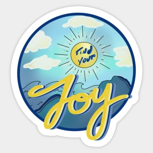 Find your joy Sticker